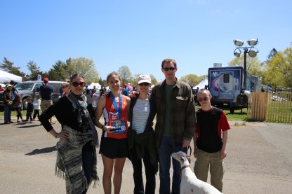 2013 Long Island Marathon with my cheerleaders